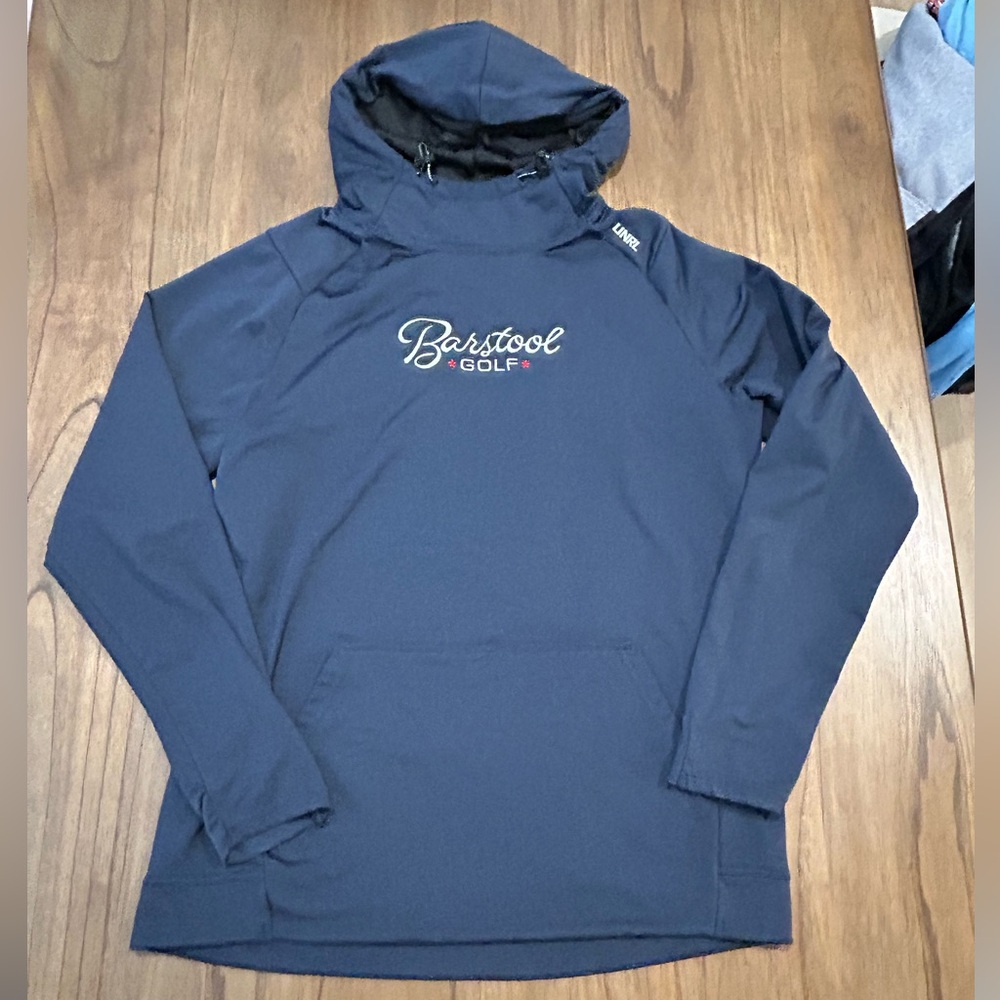 UNRL X Barstool Golf Crossover Hoodie II in Navy M